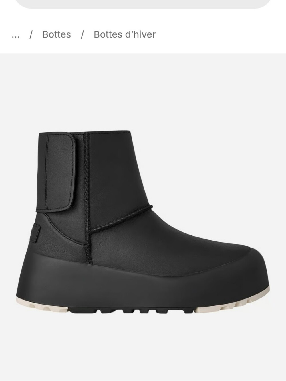 UGG Unisex Black and Brown Puffer Ankle Boots